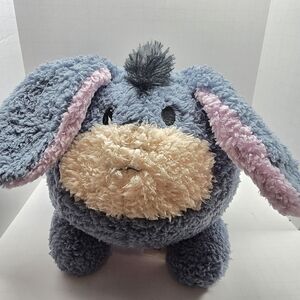 Disney Parks Round Eeyore Plush w/Detachable Tail Blue 7" Soft Cuddly